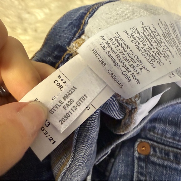 Madewell Women’s Classic Straight Jean Coldbrook Wash High Rise Size 26 - Picture 6 of 10